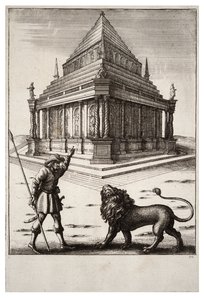 ライオンとフォレスター 作： Wenceslaus Hollar